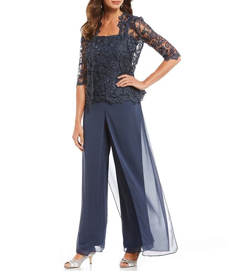 Dillards womens pant suits - Calvin Klein Petite Size Novelty Ponte Knit Peak Lapel Long Sleeve Pocketed Button-Front Jacket & Coordinating Ankle Pants. Permanently Reduced. Orig. $99.00 - $169.00. Now $34.65 - $59.15. Add style to your work wardrobe with women's petite suits from Dillard's.